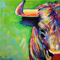 Bull - Acryl Malerei