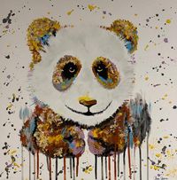 Panda - Acryl Malerei