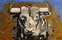 Strong Bull - Acryl Malerei